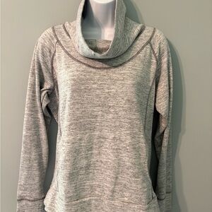 Kuhl Light Gray Cowl Neck Sweater